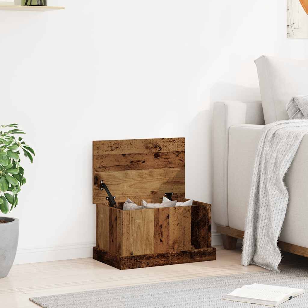 vidaXL Truhe Altholz-Optik 30x50x28 cm Holzwerkstoff