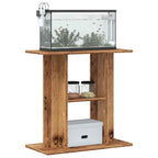 vidaXL Aquariumständer Altholz 60x30x60 cm Holzwerkstoff