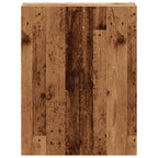 vidaXL Wandschrank Altholz-Optik 69,5x34x90 cm