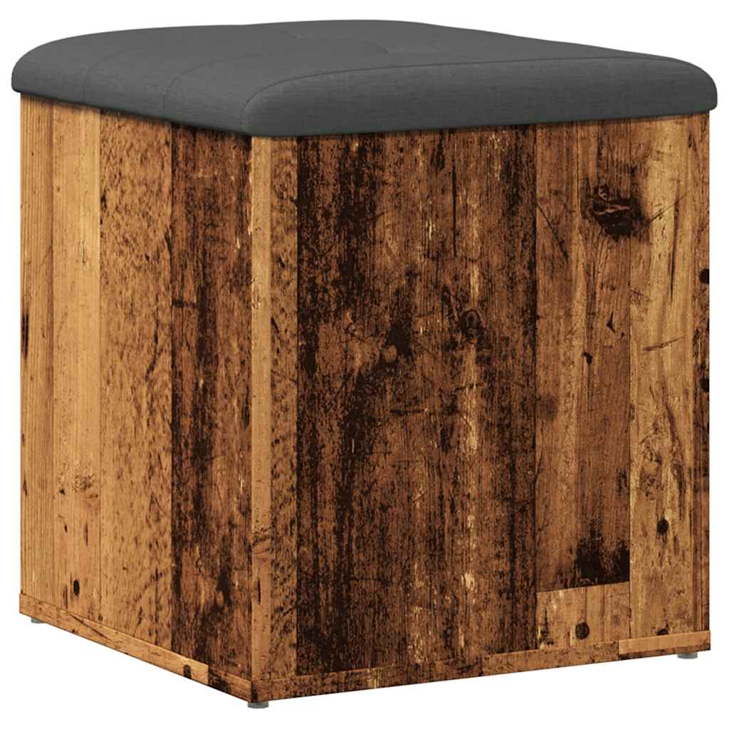 vidaXL Sitzbank mit Stauraum Altholz-Optik 42x42x45 cm Holzwerkstoff