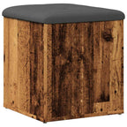 vidaXL Sitzbank mit Stauraum Altholz-Optik 42x42x45 cm Holzwerkstoff
