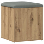 vidaXL Sitzbank mit Stauraum Artisan-Eiche 42x42x45 cm Holzwerkstoff