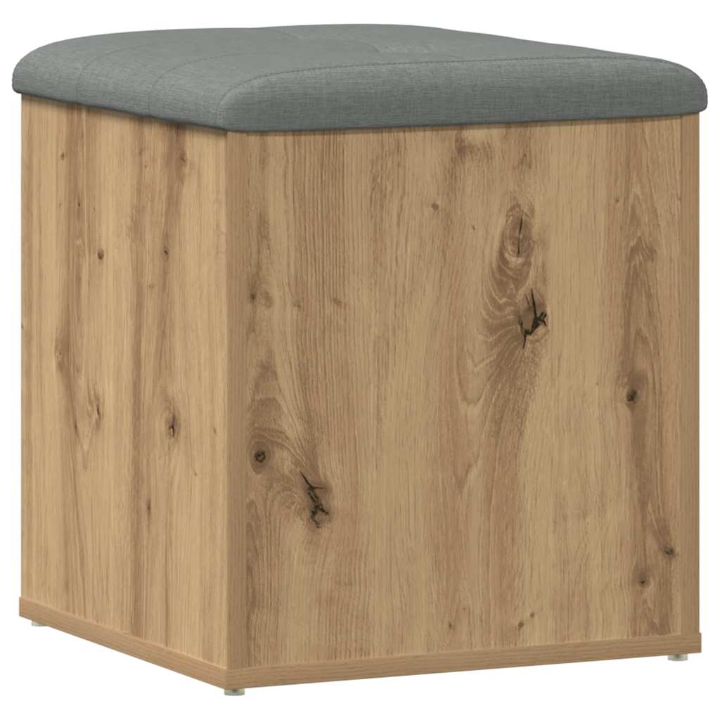 vidaXL Sitzbank mit Stauraum Artisan-Eiche 42x42x45 cm Holzwerkstoff
