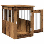 vidaXL Hundekäfig im Möbelstil Altholz-Optik 45x62x59 cm Holzwerkstoff