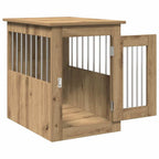 vidaXL Hundekäfig im Möbelstil Artisan-Eiche 45x62x59 cm Holzwerkstoff