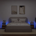 vidaXL LED-Nachttische 2 Stk. Altholz-Optik 35x39x55 cm Holzwerkstoff