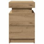vidaXL LED-Nachttisch Artisan-Eiche 35x39x55 cm Holzwerkstoff