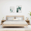 vidaXL Nachttische mit LED-Leuchten 2 Stk. Artisan-Eiche 40x39x48,5 cm