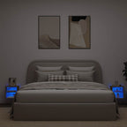 vidaXL TV-Wandschränke mit LED-Leuchten 2 Stk. Artisan-Eiche