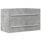vidaXL Waschbeckenunterschrank Beton Grau 80x38,5x48 cm