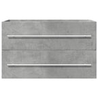 vidaXL Waschbeckenunterschrank Beton Grau 80x38,5x48 cm
