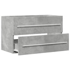 vidaXL Waschbeckenunterschrank Beton Grau 80x38,5x48 cm
