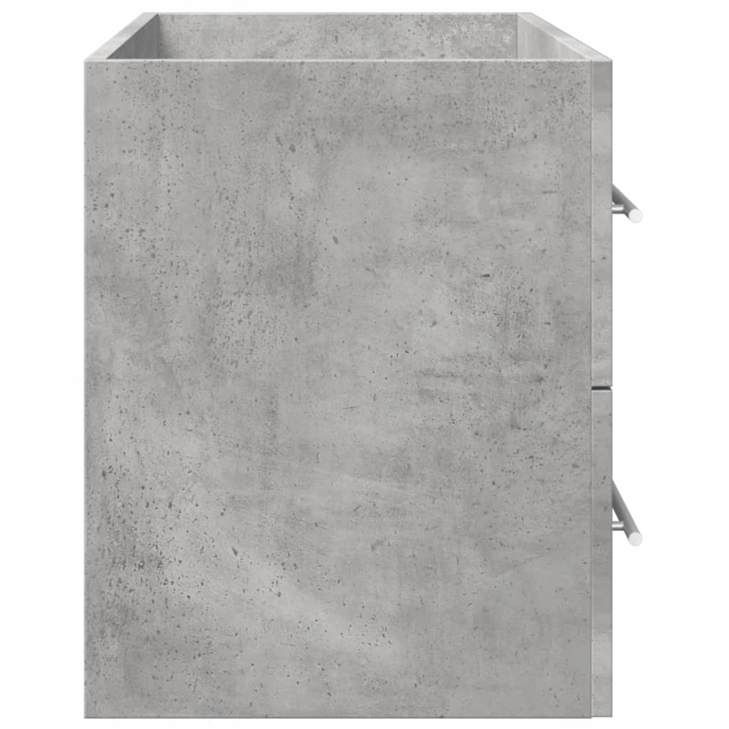 vidaXL Waschbeckenunterschrank Beton Grau 80x38,5x48 cm