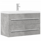 vidaXL Waschbeckenunterschrank Beton Grau 80x38,5x48 cm