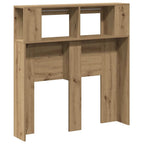 vidaXL LED-Kopfteil Artisan-Eiche 100x18,5x103,5 cm Holzwerkstoff