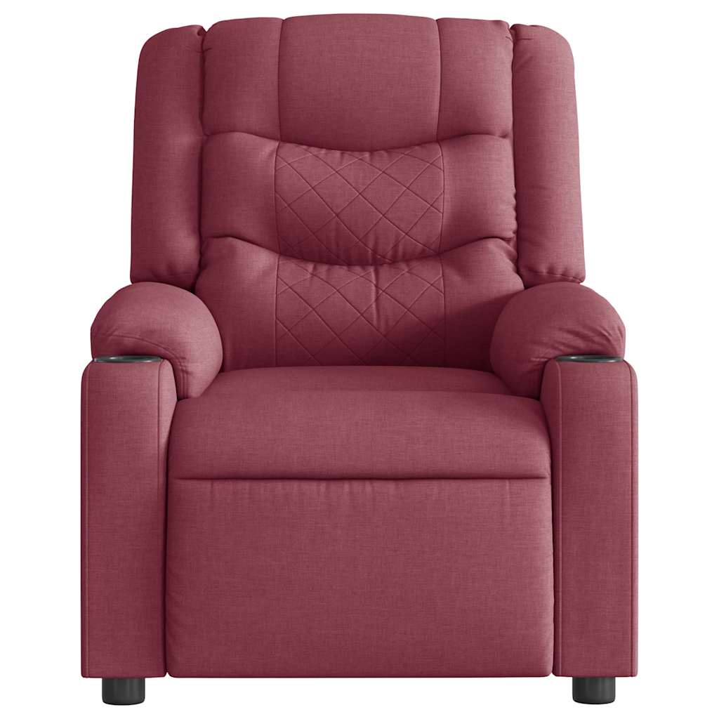 vidaXL Relaxsessel Weinrot Stoff