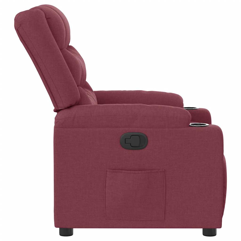 vidaXL Relaxsessel Weinrot Stoff