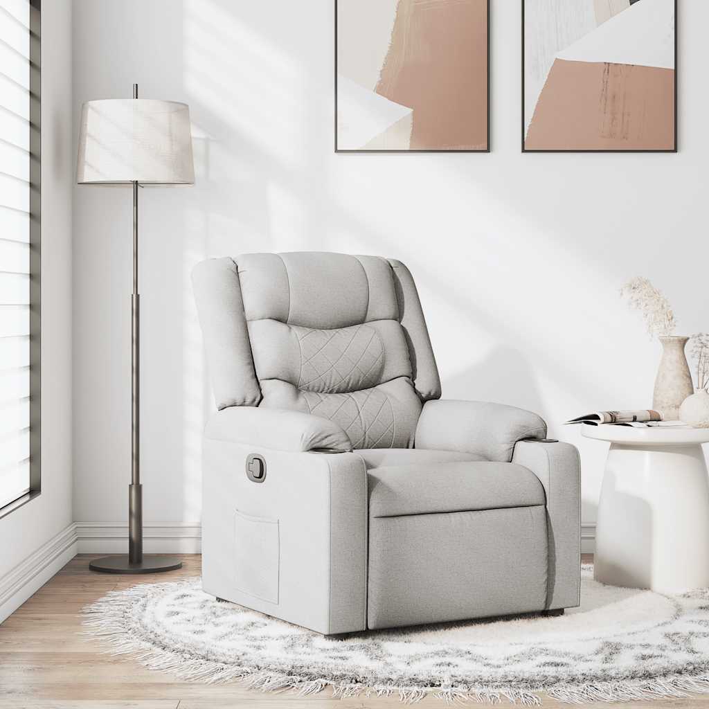 vidaXL Relaxsessel Wolkengrau Stoff