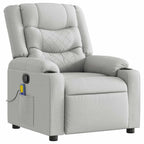 vidaXL Massagesessel Wolkengrau Stoff