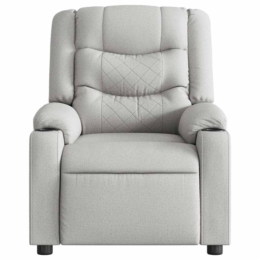 vidaXL Massagesessel Wolkengrau Stoff