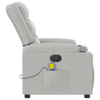 vidaXL Massagesessel Wolkengrau Stoff