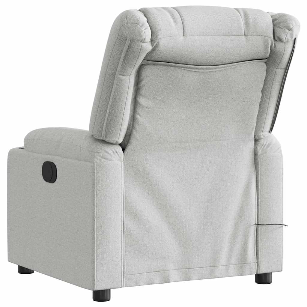 vidaXL Massagesessel Wolkengrau Stoff