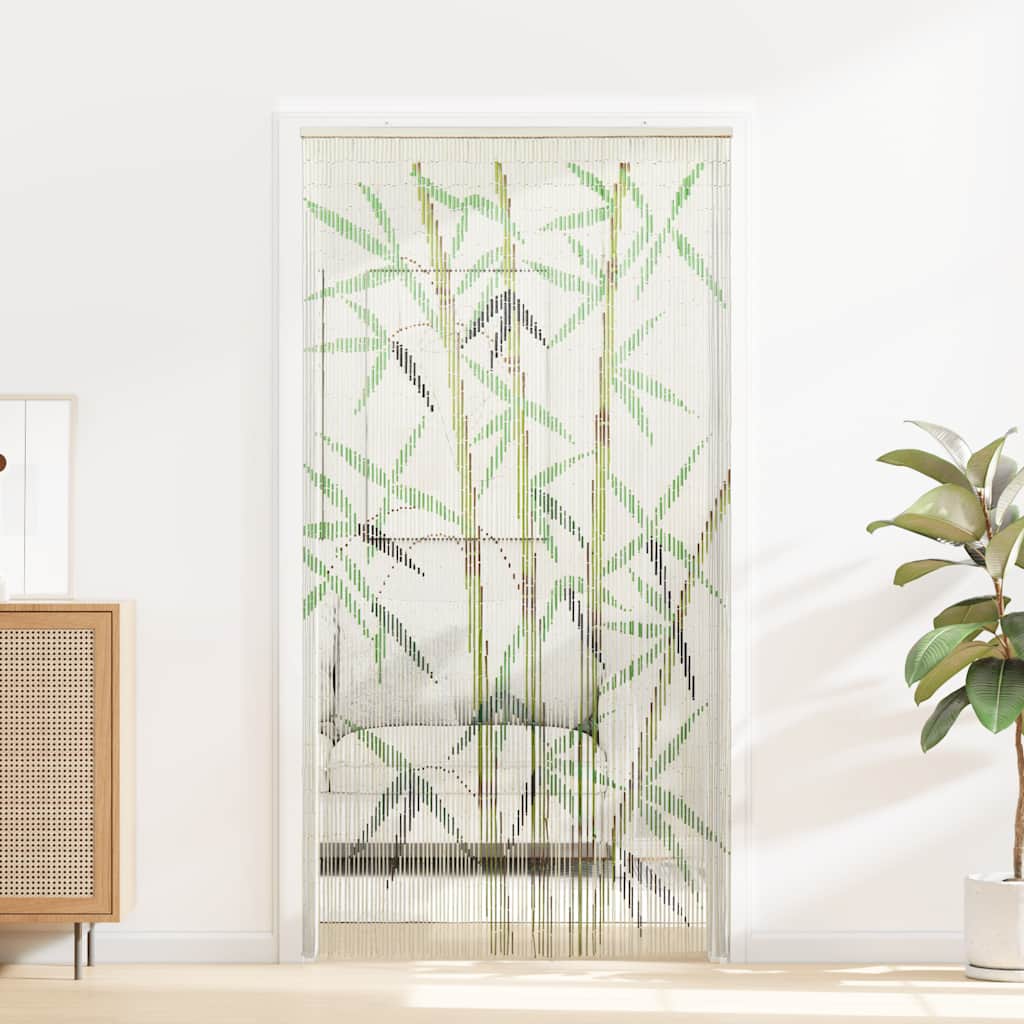 vidaXL Insekten-Türvorhang Bambus Druck 90x220 cm Bambus