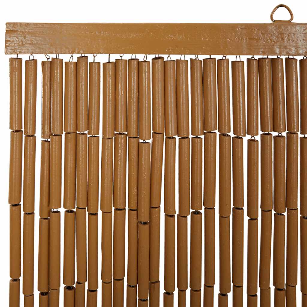 vidaXL Insekten-Türvorhang Palmendruck 90x220 cm Bambus