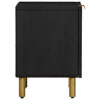 vidaXL Nachttische 2 Stk. Schwarz 40x33x46 cm Massivholz Mango