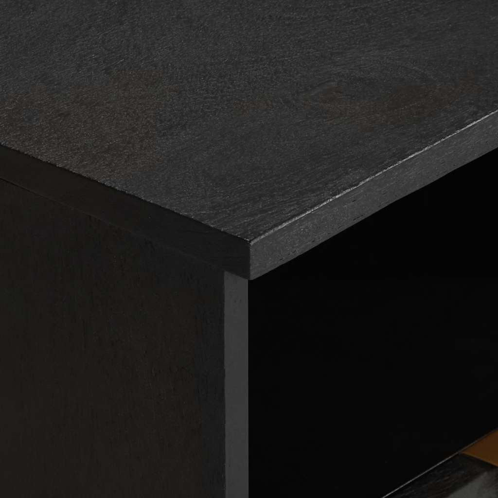 vidaXL Nachttisch Schwarz 40x33x46 cm Holzwerkstoff