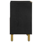 vidaXL Waschbeckenunterschrank Schwarz 62x33x58 cm Holzwerkstoff