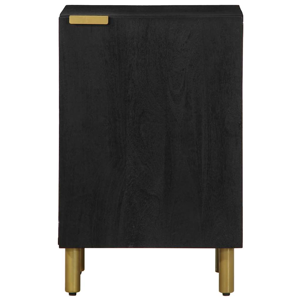 vidaXL Badschrank Schwarz 38x33x58 cm Holzwerkstoff