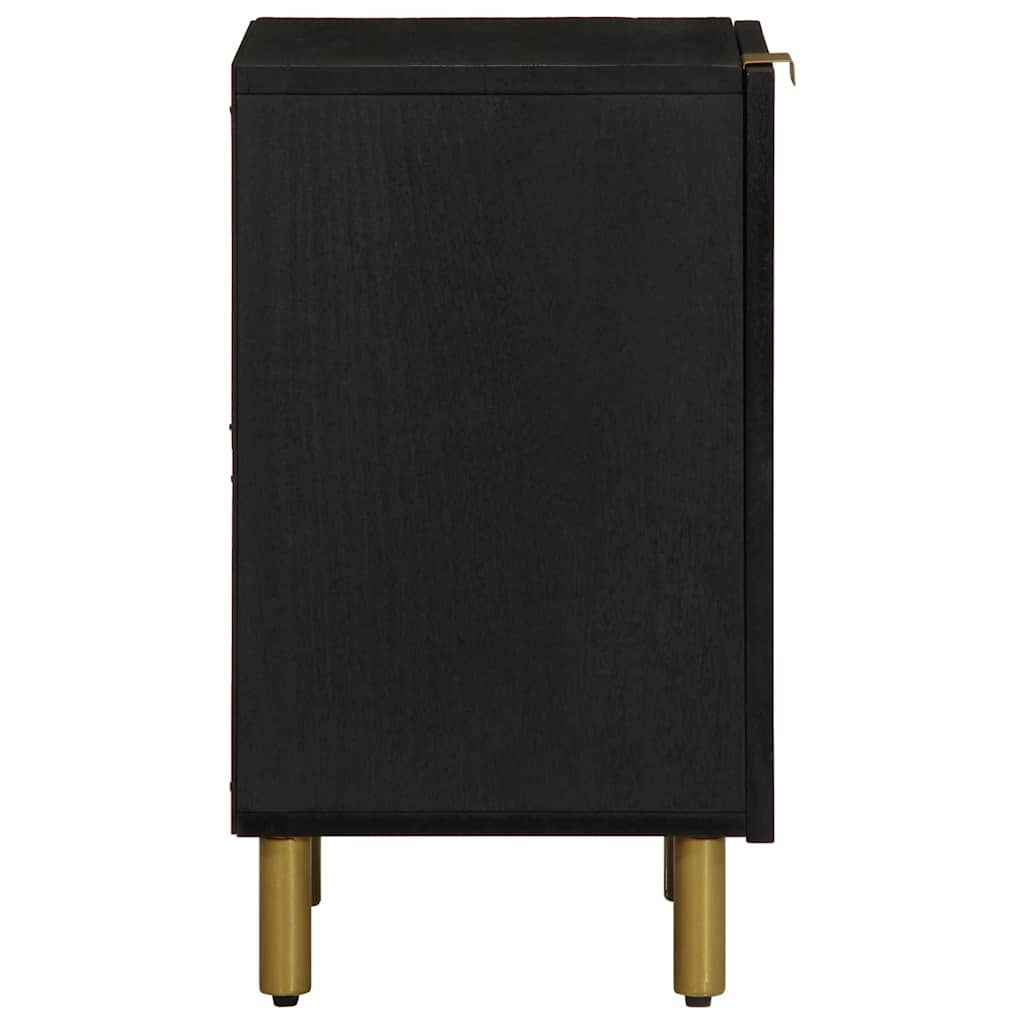 vidaXL Badschrank Schwarz 38x33x58 cm Holzwerkstoff