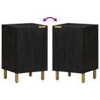 vidaXL Badschrank Schwarz 38x33x58 cm Holzwerkstoff