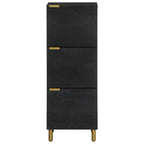 vidaXL Highboard Schwarz 40x33x110 cm Holzwerkstoff