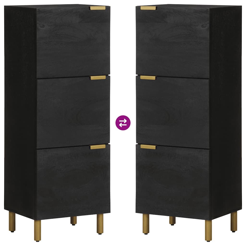 vidaXL Highboard Schwarz 40x33x110 cm Holzwerkstoff