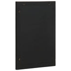 vidaXL Badspiegel Schwarz 50x70x2,5 cm Holzwerkstoff und Messing