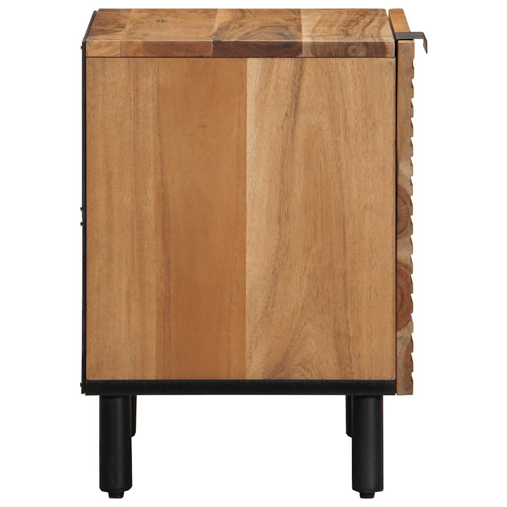 vidaXL Nachttische 2 Stk. 40x33x46 cm Massivholz Akazie