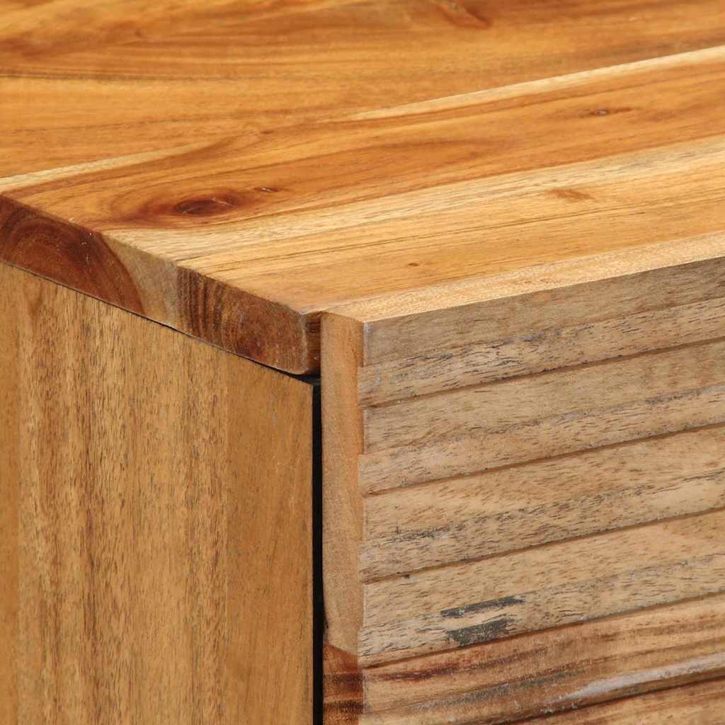 vidaXL Bettschrank Braun 50 x 33 x 60 cm Massivholz Akazie