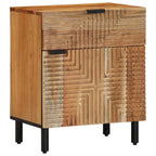 vidaXL Bettschrank Braun 50 x 33 x 60 cm Massivholz Akazie