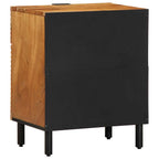 vidaXL Bettschrank Braun 50 x 33 x 60 cm Massivholz Akazie