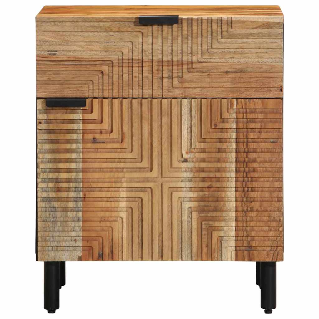 vidaXL Bettschrank Braun 50 x 33 x 60 cm Massivholz Akazie