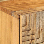 vidaXL TV-Schränk mit Regal Braun 105 x 33 x 46 cm Massivholz Mango