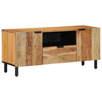 vidaXL TV-Schränk mit Regal Braun 105 x 33 x 46 cm Massivholz Mango