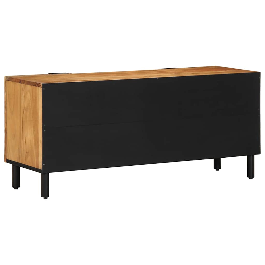 vidaXL TV-Schränk mit Regal Braun 105 x 33 x 46 cm Massivholz Mango