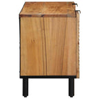vidaXL TV-Schränk mit Regal Braun 105 x 33 x 46 cm Massivholz Mango