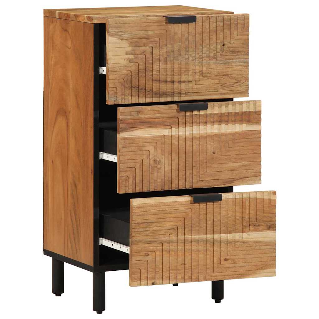 vidaXL Sideboard mit Schubladen Braun 40 x 33 x 75 cm Massivholz Mango