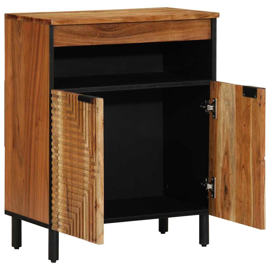 vidaXL Sideboard mit Regal Braun 60 x 33,5 x 75 cm Massivholz Mango