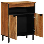 vidaXL Sideboard mit Regal Braun 60 x 33,5 x 75 cm Massivholz Mango