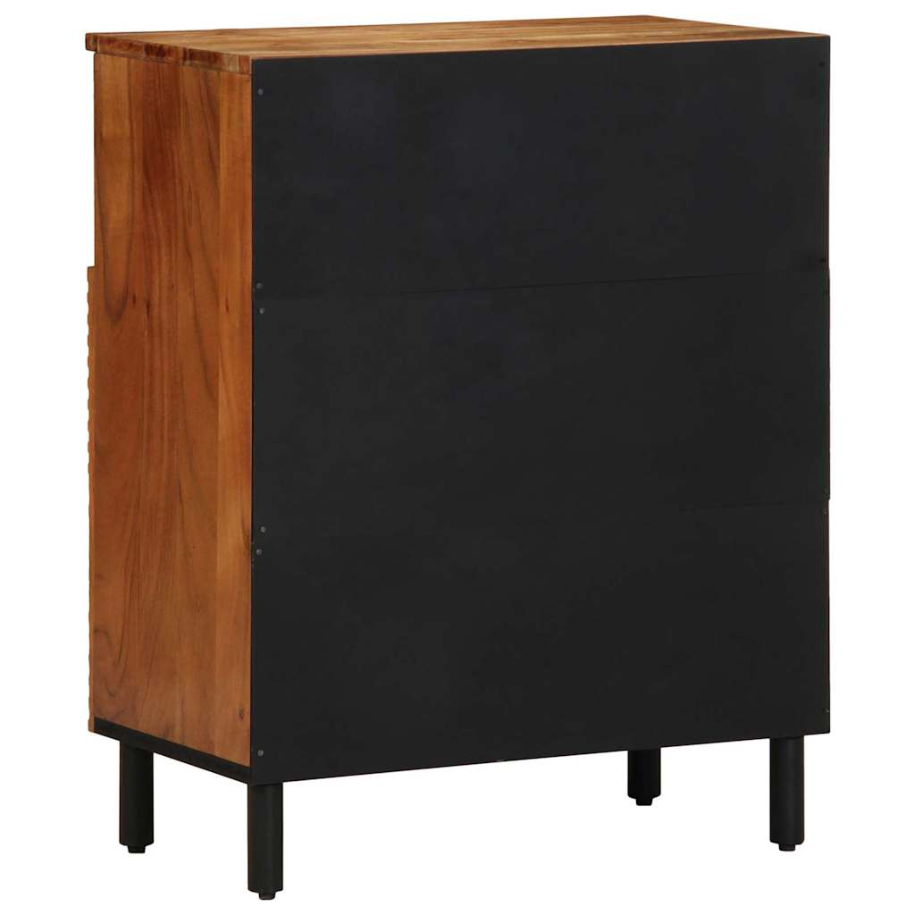 vidaXL Sideboard mit Regal Braun 60 x 33,5 x 75 cm Massivholz Mango